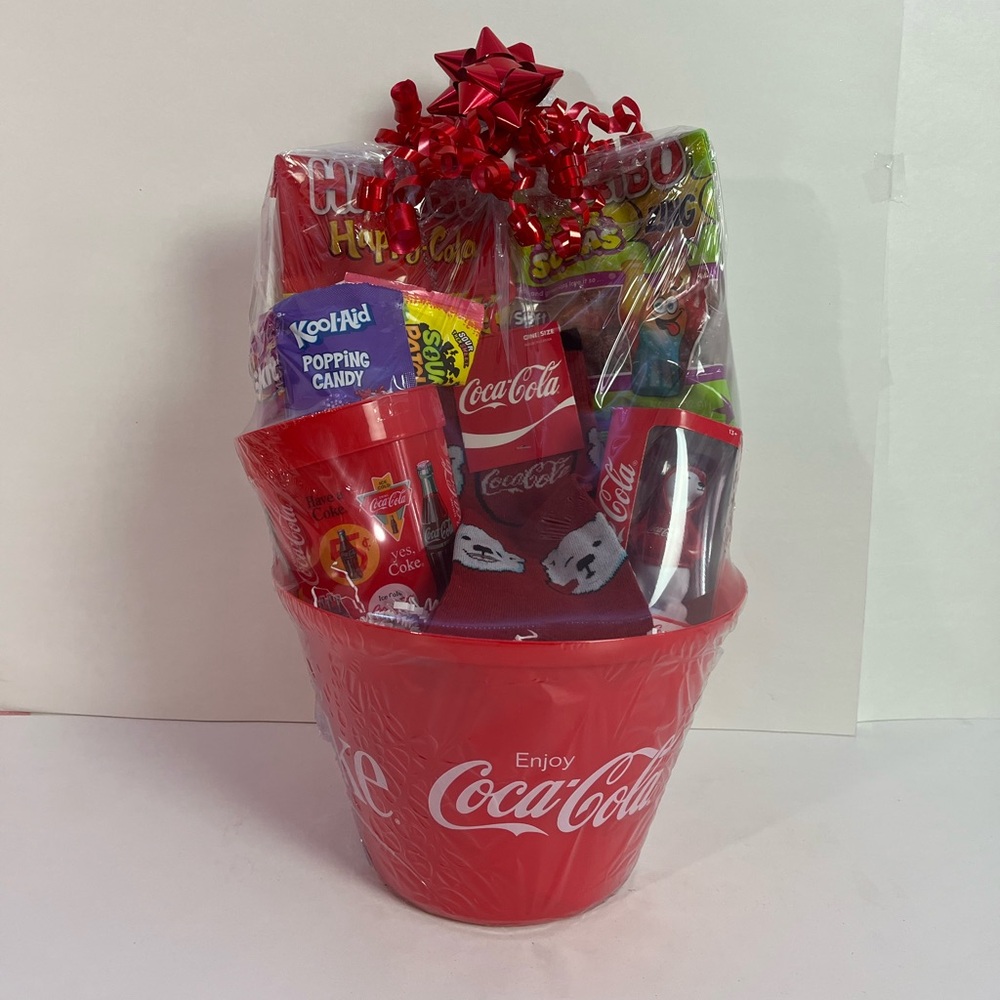 Coca Cola Themed  Gift Basket
